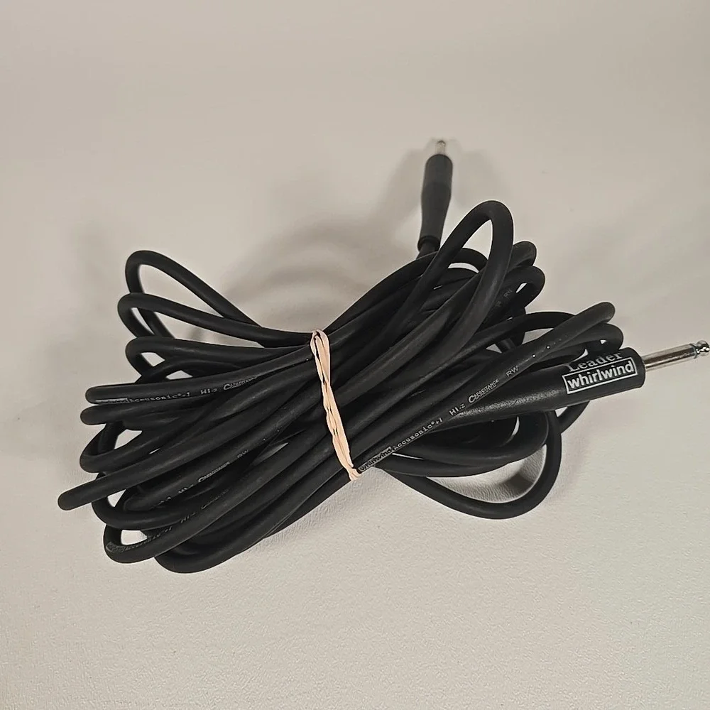 Original Leader Whirlwind Accusonic +1 HI-z Capacitance Guitar Cable,‎ 20 Foot
